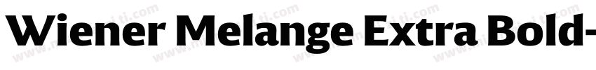 Wiener Melange Extra Bold字体转换